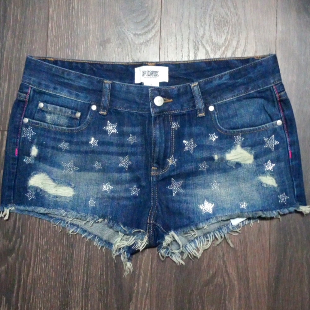 Pink Victoria's Secret denim shorts
